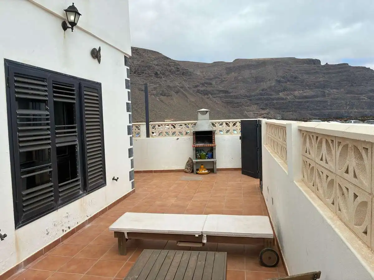Terrasse von Maisonette zum Verkauf in Haría mit Terrasse, Abstellraum und Möbliert