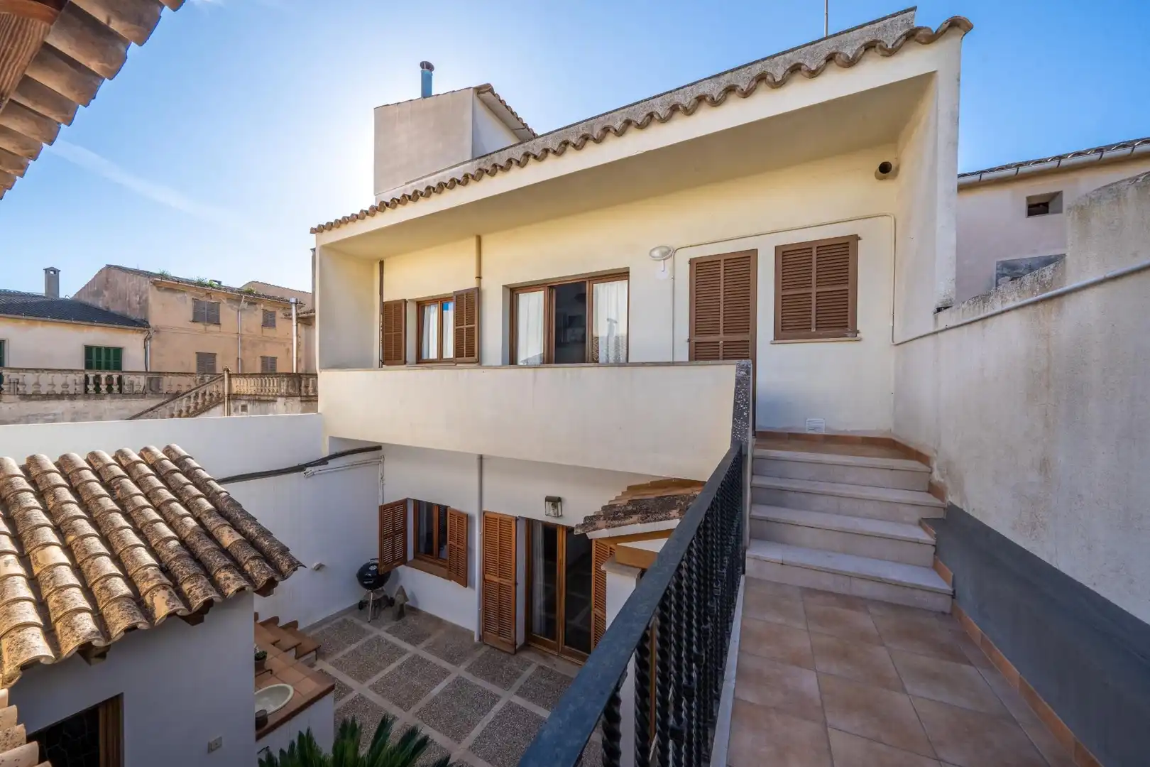 Exterior view of Attic for rent in Llucmajor  with Air Conditioner, Private garden and Parquet flooring