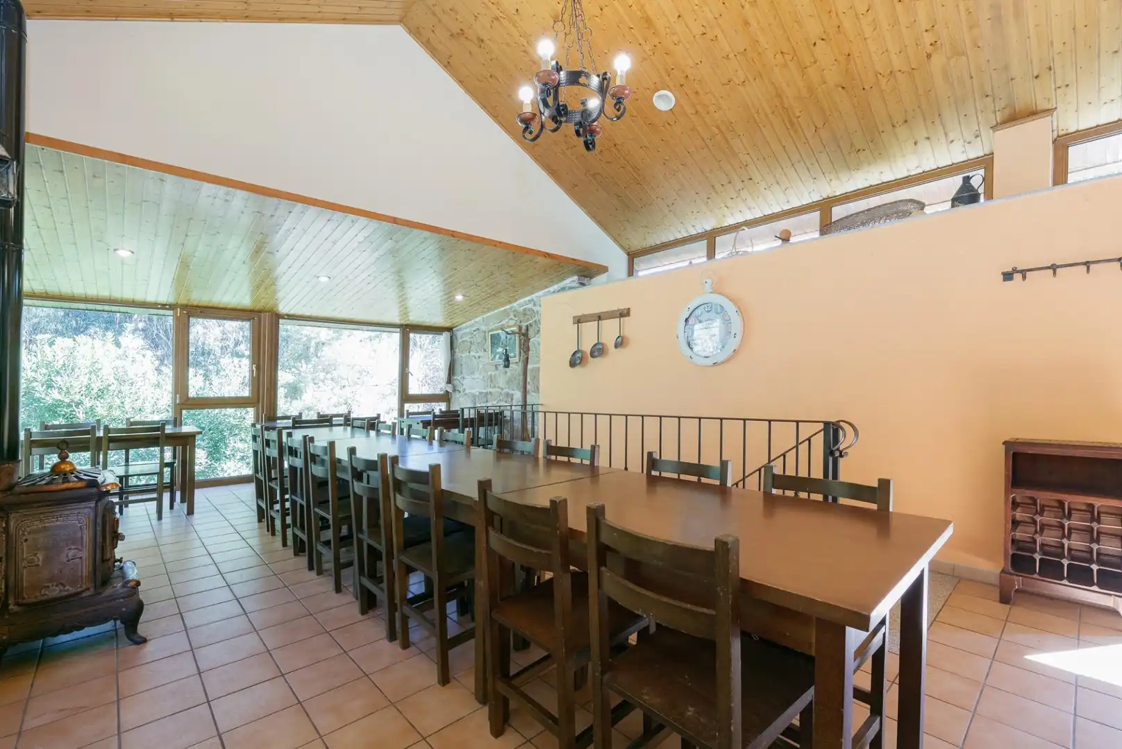 Dining room of Houses for sale in Arbo  with Heating, Private garden and Storage room