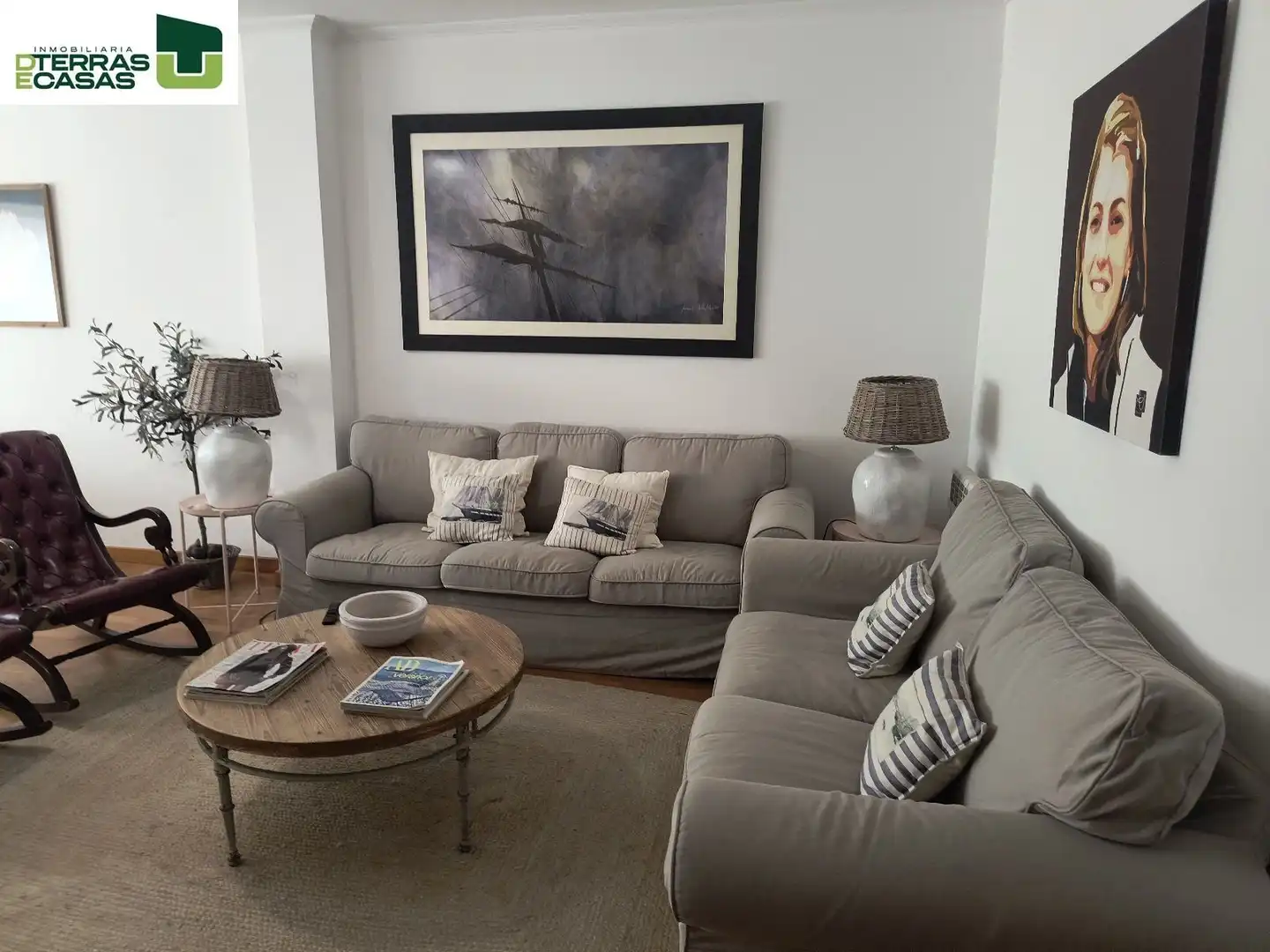 Living room of Flat for rent in Bueu  with Air Conditioner, Heating and Furnished