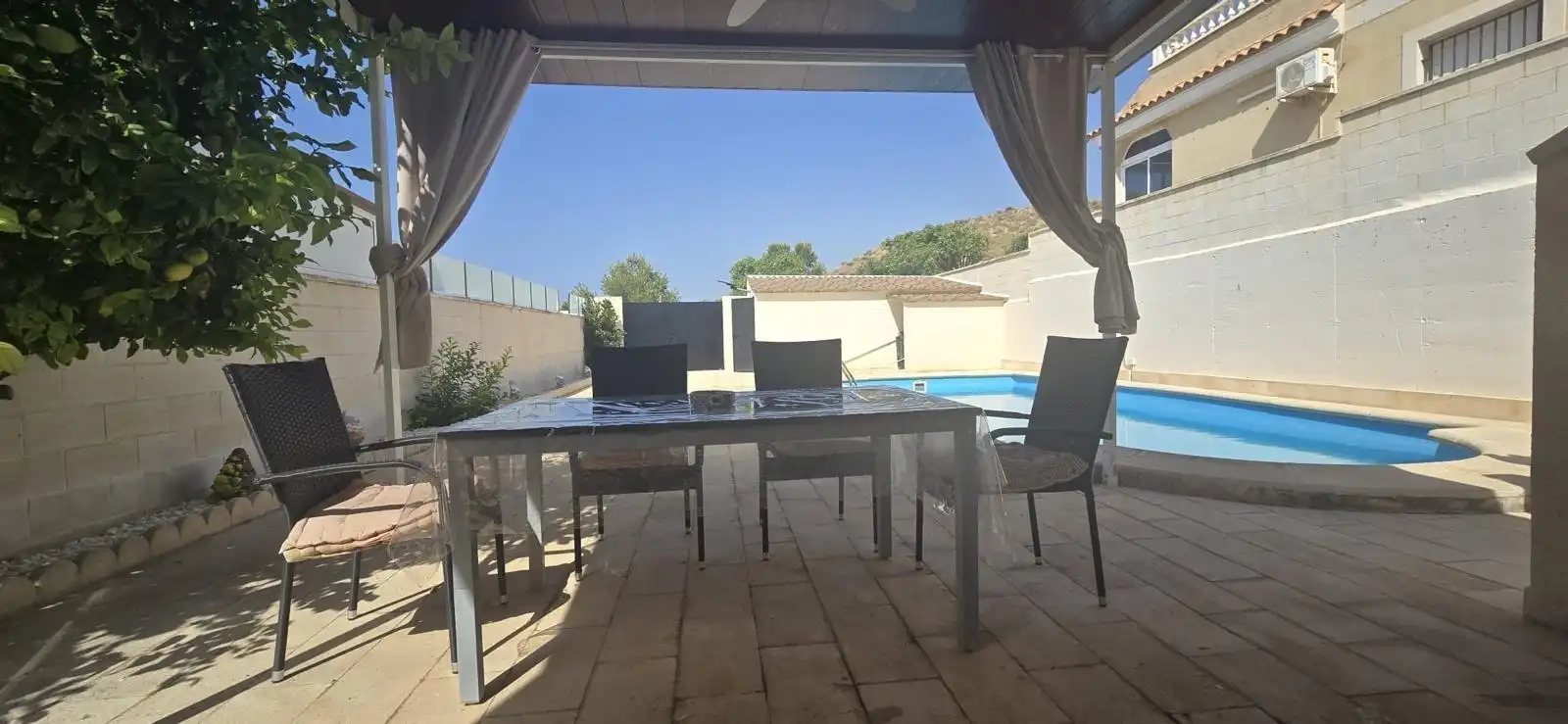 Terrassa de Casa o xalet en venda en Mazarrón amb Aire condicionat, Calefacció i Jardí privat