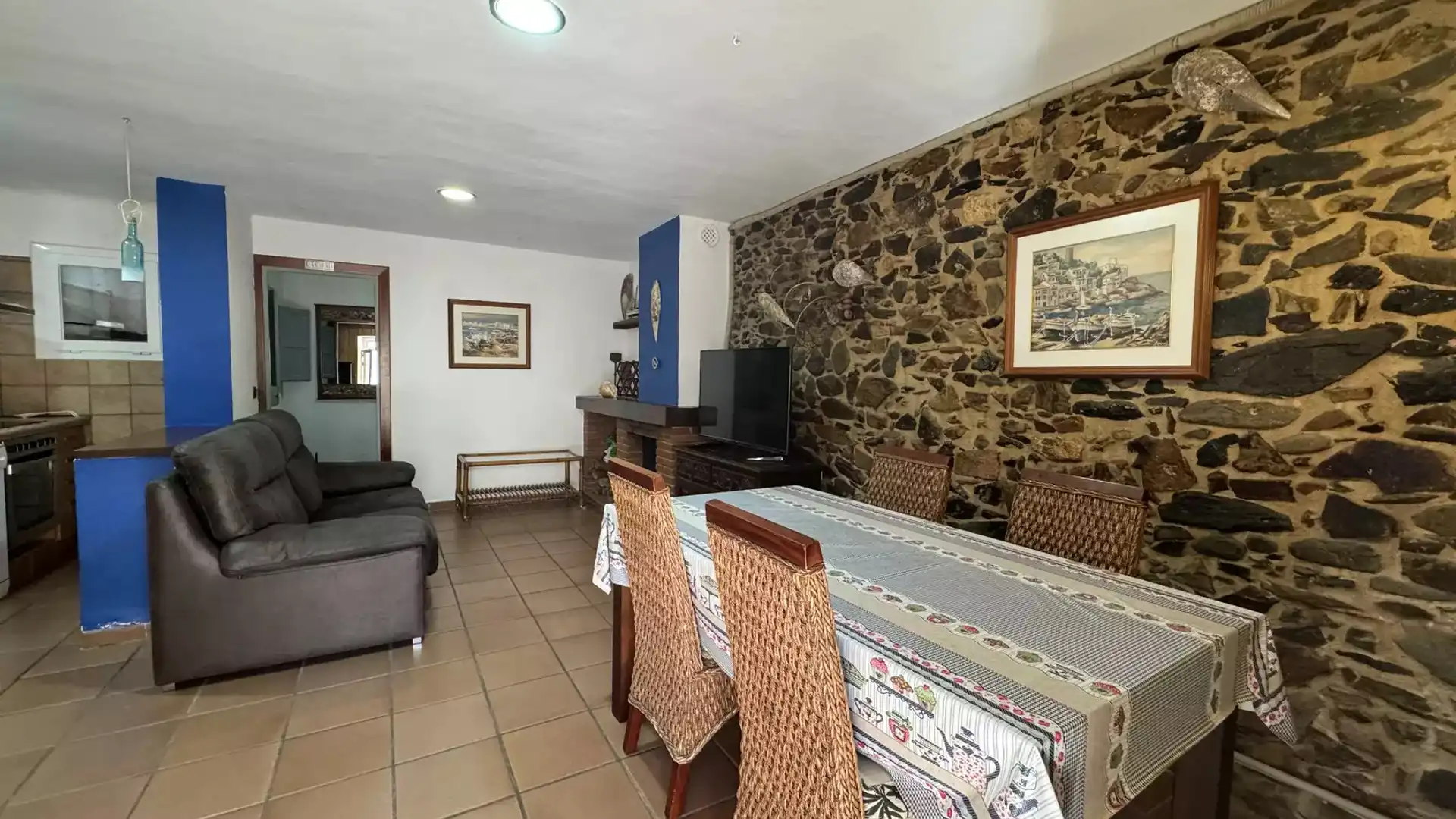 Esszimmer von Wohnung zum Verkauf in Colera mit Möbliert