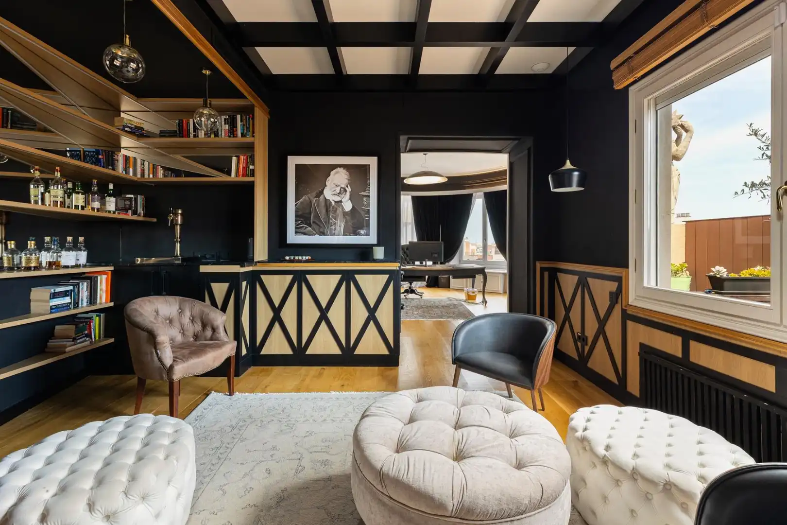 Sala de estar de Ático en venta en Barcelona con Aire acondicionado, Calefacción y Parquet