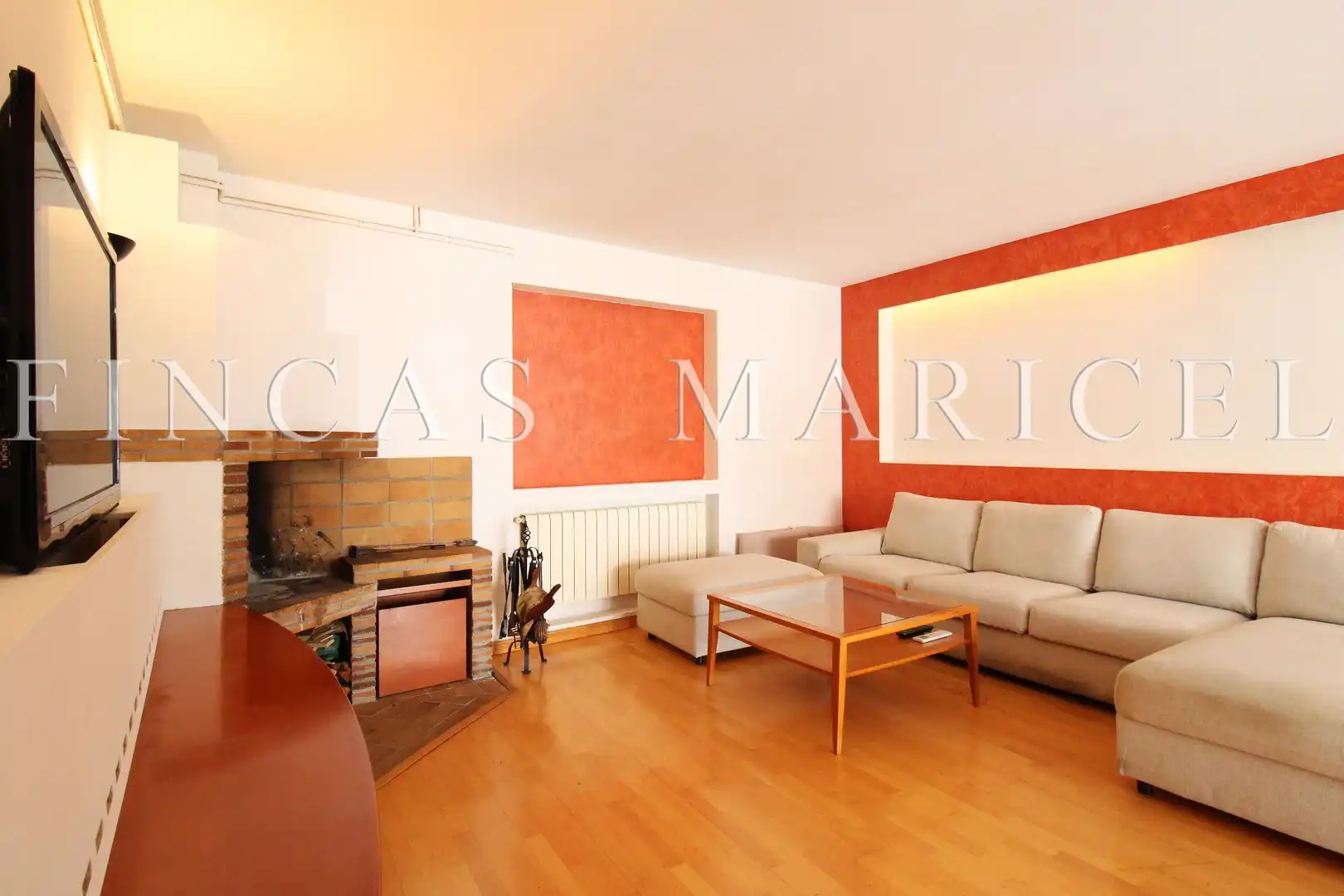 Living room of Attic for sale in Sitges  with Air Conditioner and Terrace