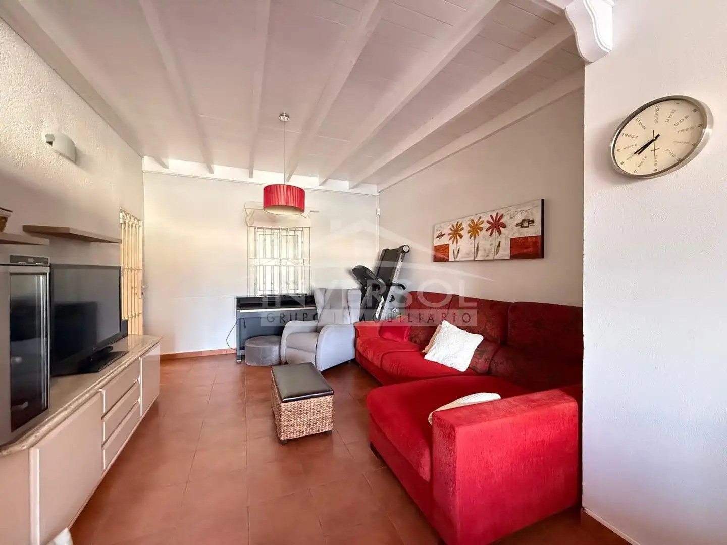 Sala de estar de Ático en venta en El Ejido con Aire acondicionado, Calefacción y Parquet