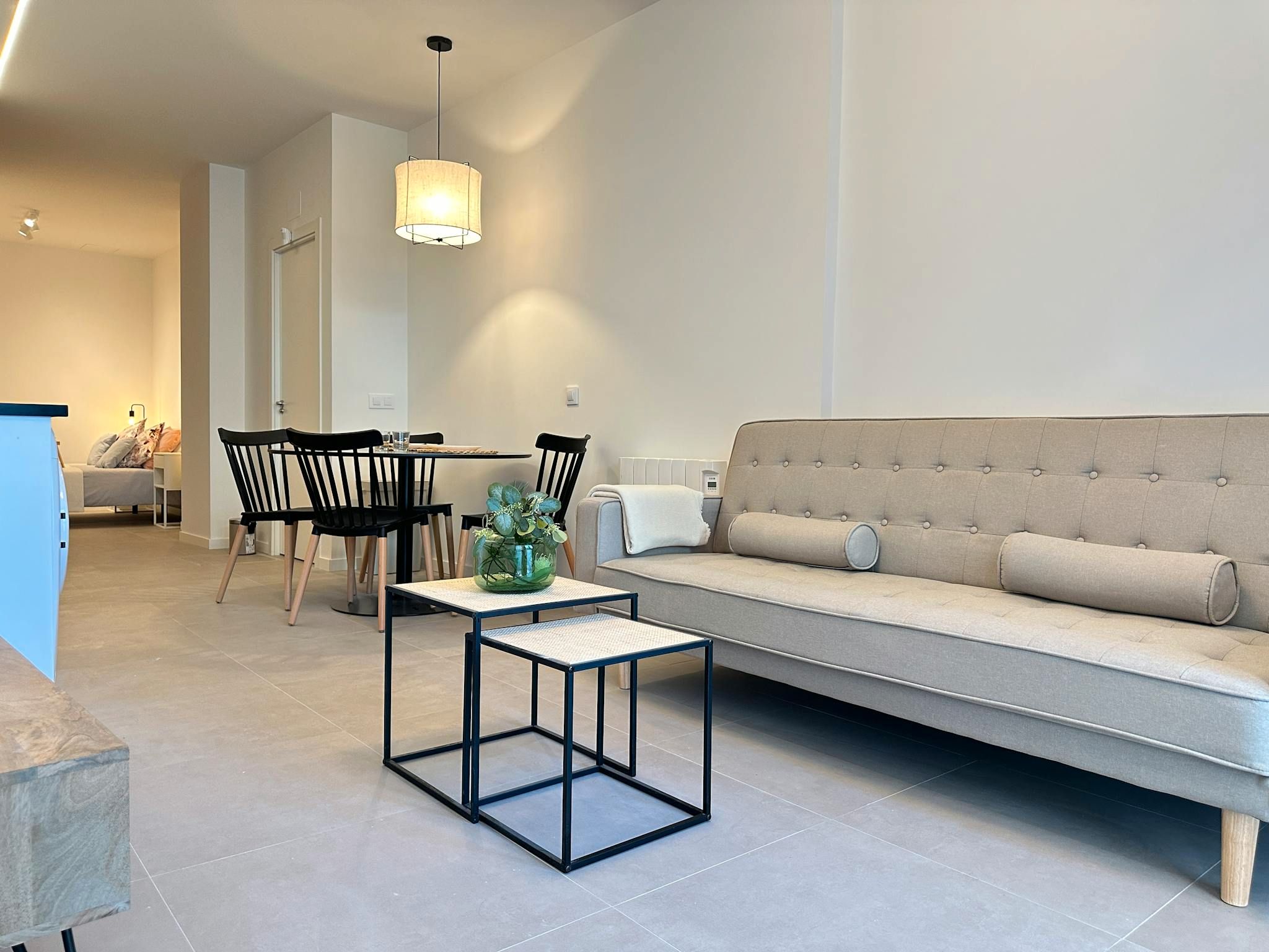 Living room of Flat to rent in  Madrid Capital  with Heating, Furnished and Washing machine