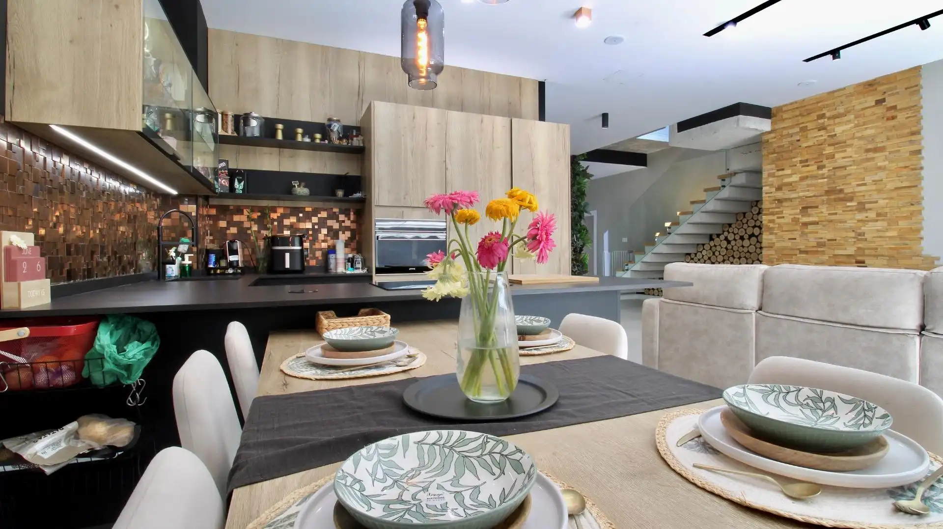 Cocina de Casa adosada en venta en Armilla con Aire acondicionado, Calefacción y Jardín privado