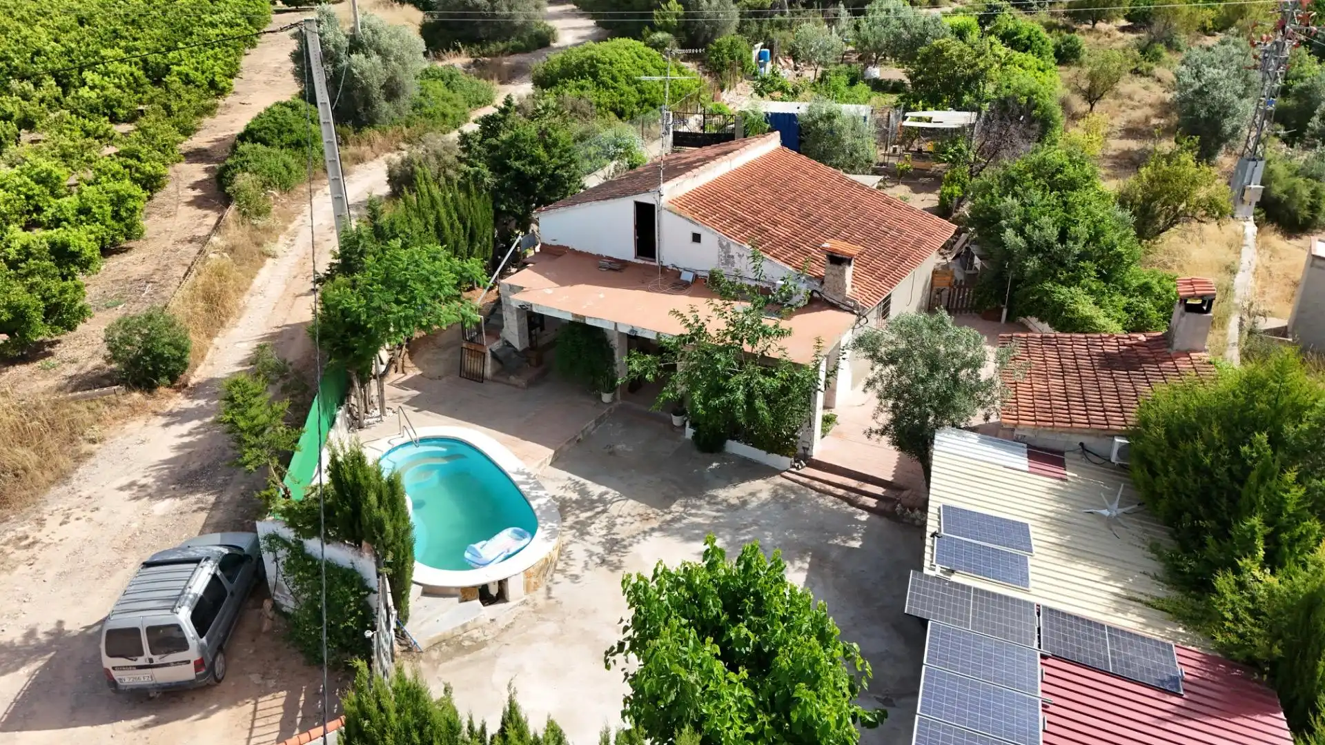 Außenansicht von Haus oder Chalet zum Verkauf in Vilamarxant mit Klimaanlage, Terrasse und Abstellraum