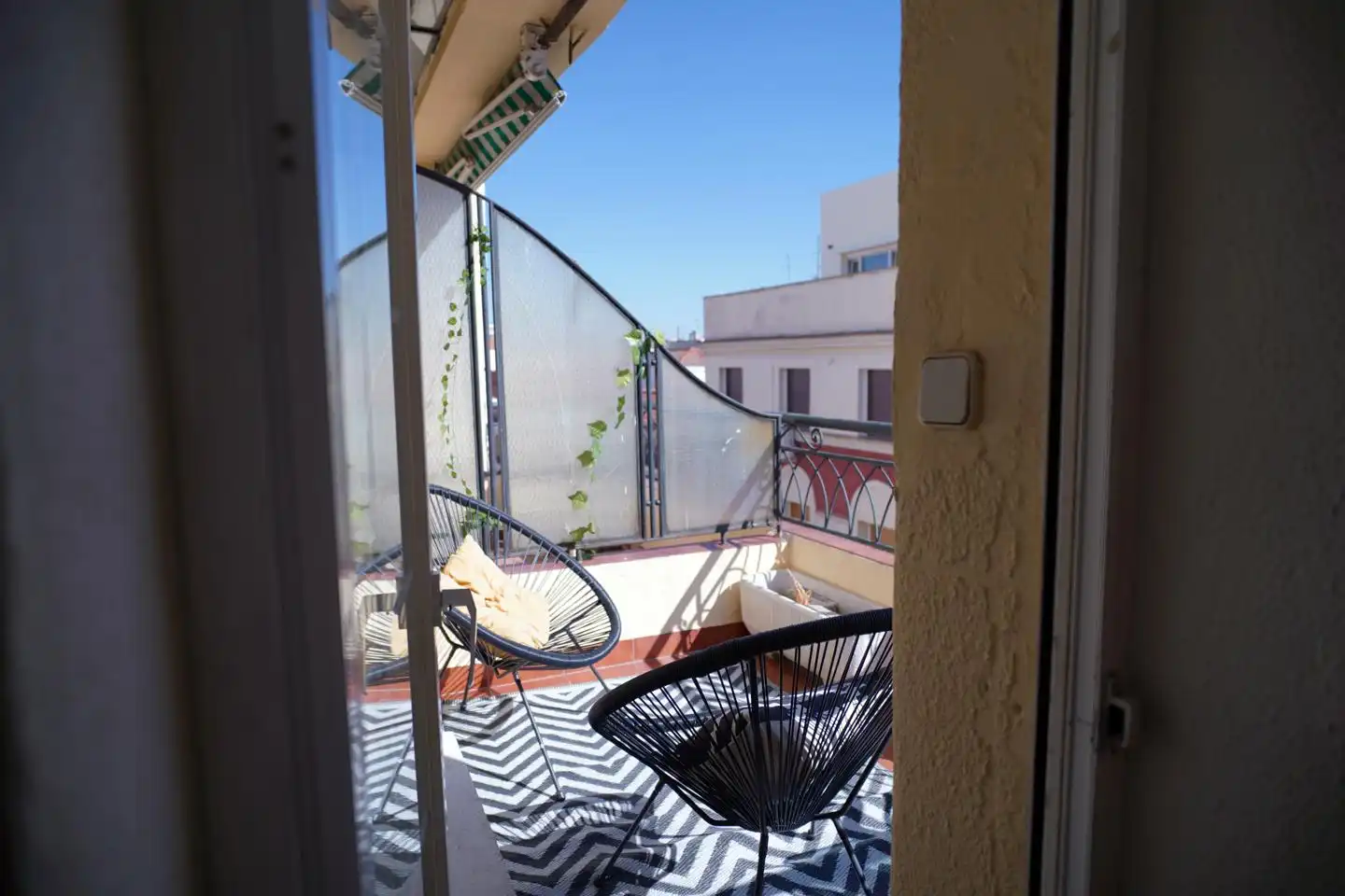 Terraza de Apartamento de alquiler en Madrid con Aire acondicionado, Calefacción y Parquet