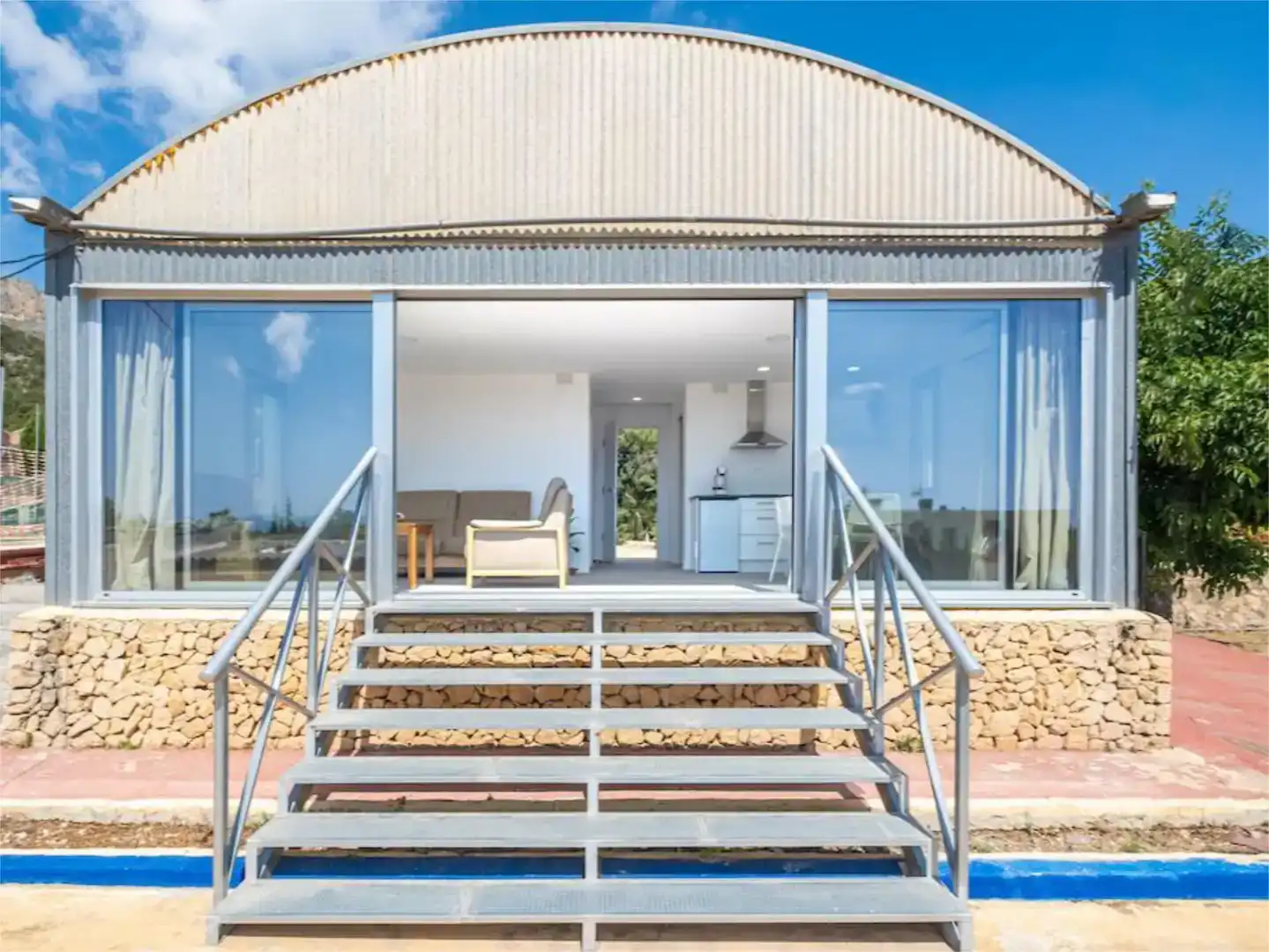 Außenansicht von Wohnung zum Verkauf in Polop mit Klimaanlage, Schwimmbad und Balkon