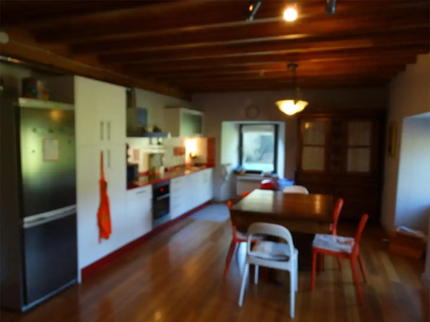 Kitchen of Houses for rent in Trabada  with Private garden, Parquet flooring and Storage room