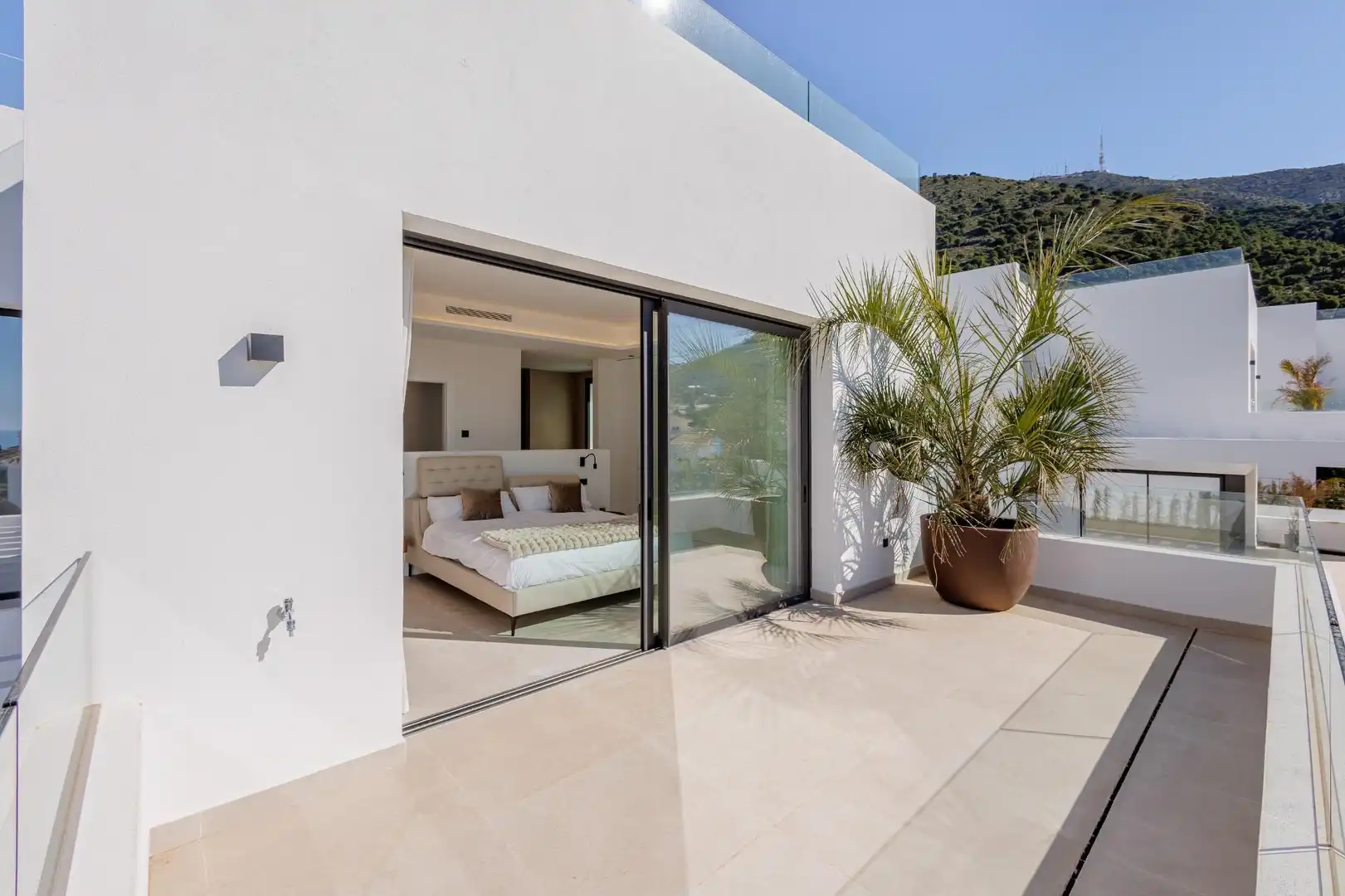 Terrassa de Casa o xalet en venda en Mijas amb Aire condicionat, Calefacció i Jardí privat