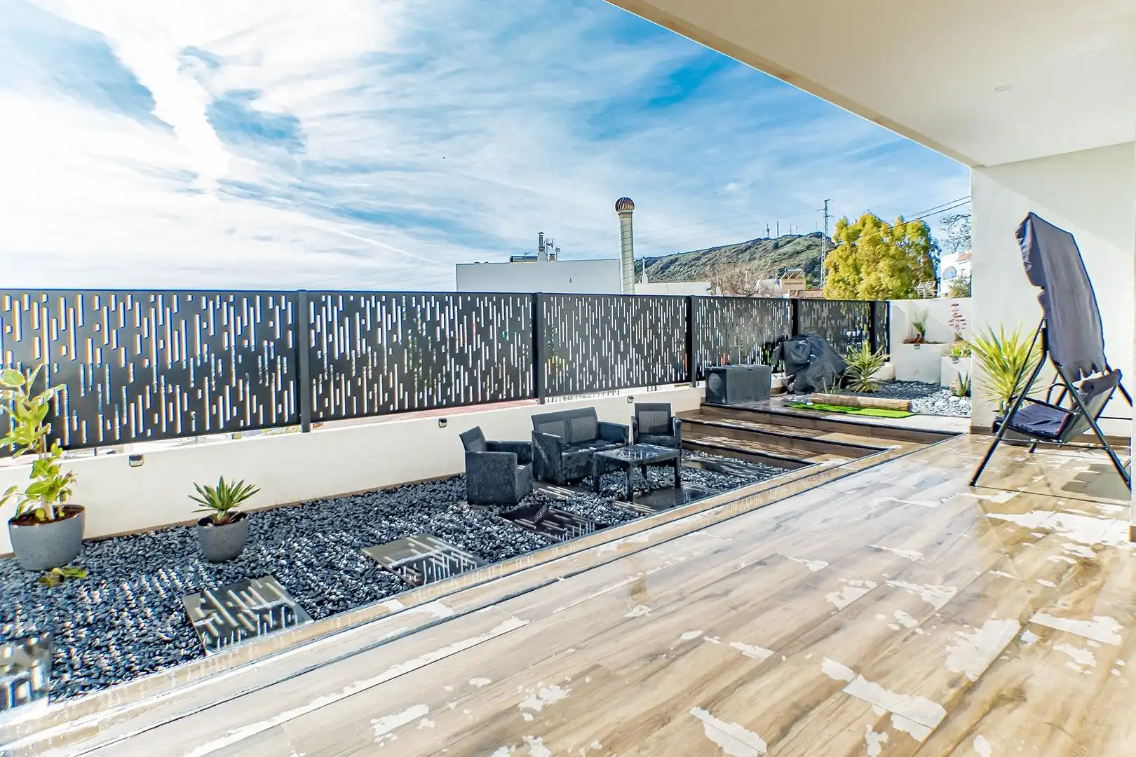 Terrassa de Casa o xalet en venda en Felix amb Jardí privat, Piscina i Balcó