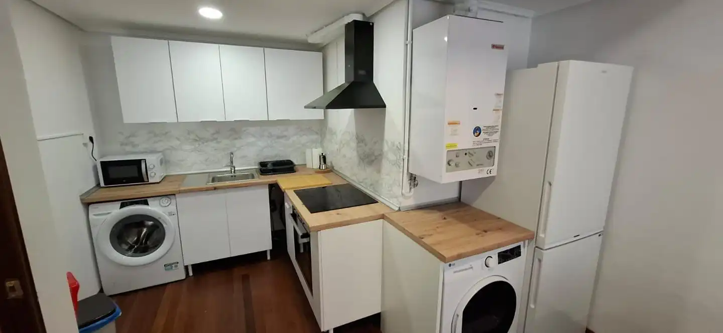 Kitchen of Flat for rent in Santander  with Heating and Furnished