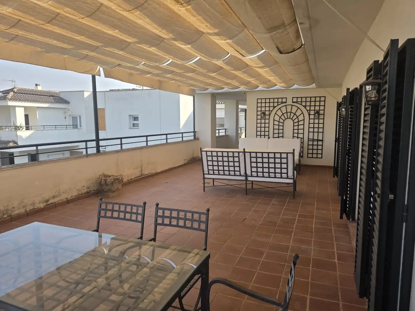 Terraza de Ático de alquiler en Badajoz con Aire acondicionado, Calefacción y Parquet