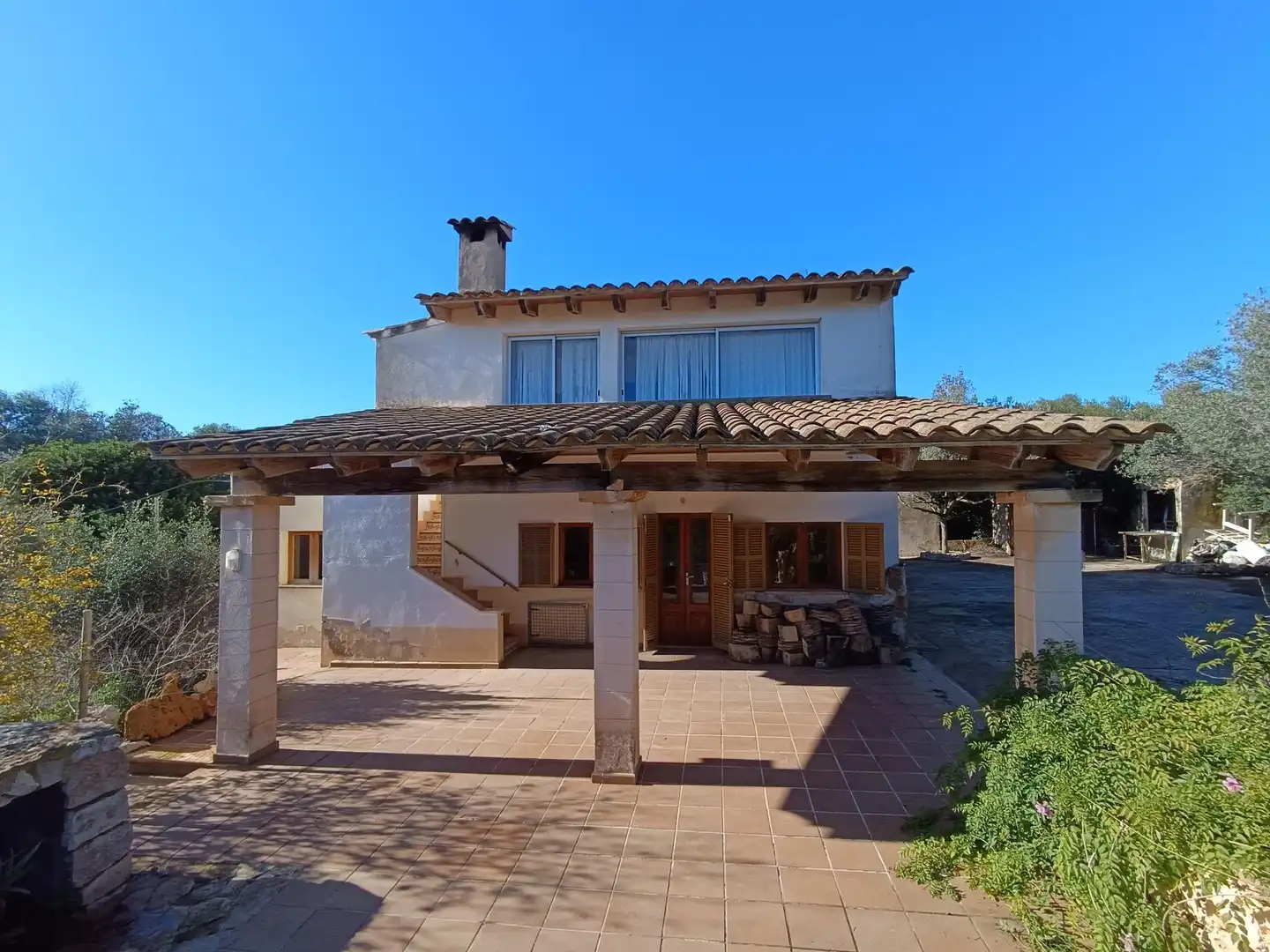 Vista exterior de Finca rústica en venta en Sant Llorenç des Cardassar con Calefacción, Jardín privado y Terraza