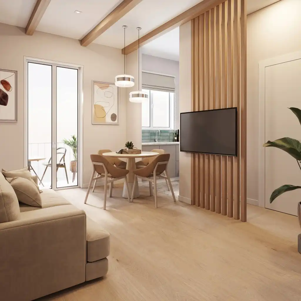 Sala de estar de Apartamento en venta en  Palma de Mallorca con Aire acondicionado, Calefacción y Parquet