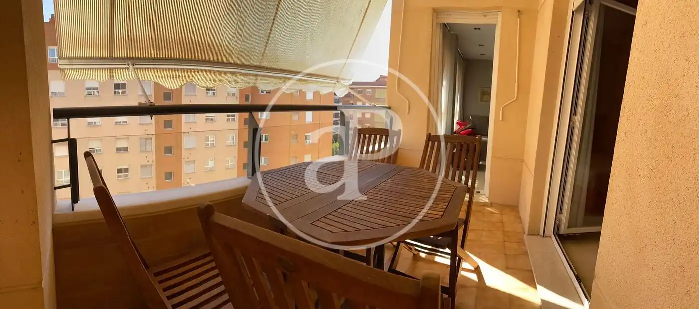 Terraza de Piso de alquiler en Valencia con Aire acondicionado, Calefacción y Jardín privado