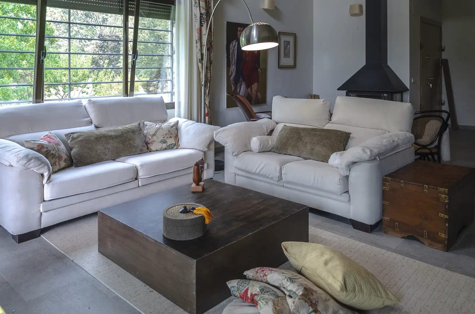 Sala de estar de Finca rústica en venta en La Adrada  con Jardín privado, Terraza y Piscina