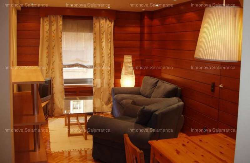 Sala d'estar de Pis de lloguer en Salamanca Capital amb Calefacció, Terrassa i Moblat