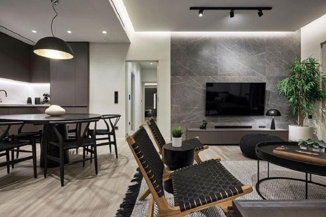 Living room of Flat to rent in Girona Capital  with Air Conditioner, Furnished and Pets allowed