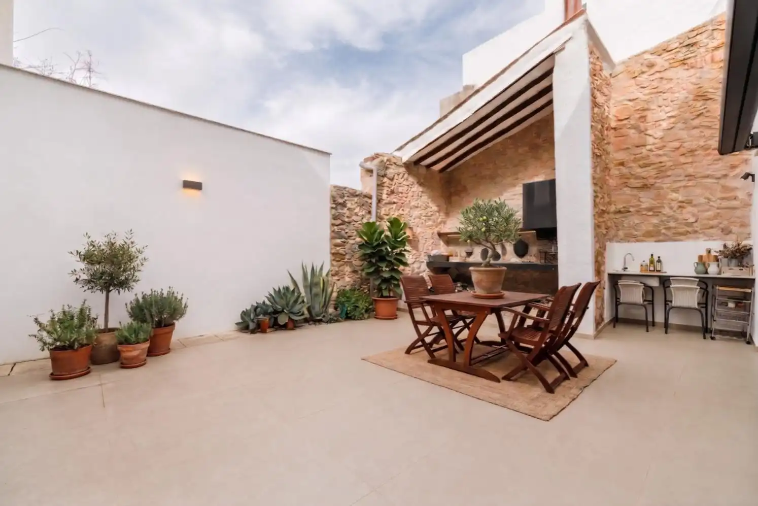 Terrasse von Haus oder Chalet zum Verkauf in Castellón de la Plana / Castelló de la Plana mit Klimaanlage, Heizung und Terrasse