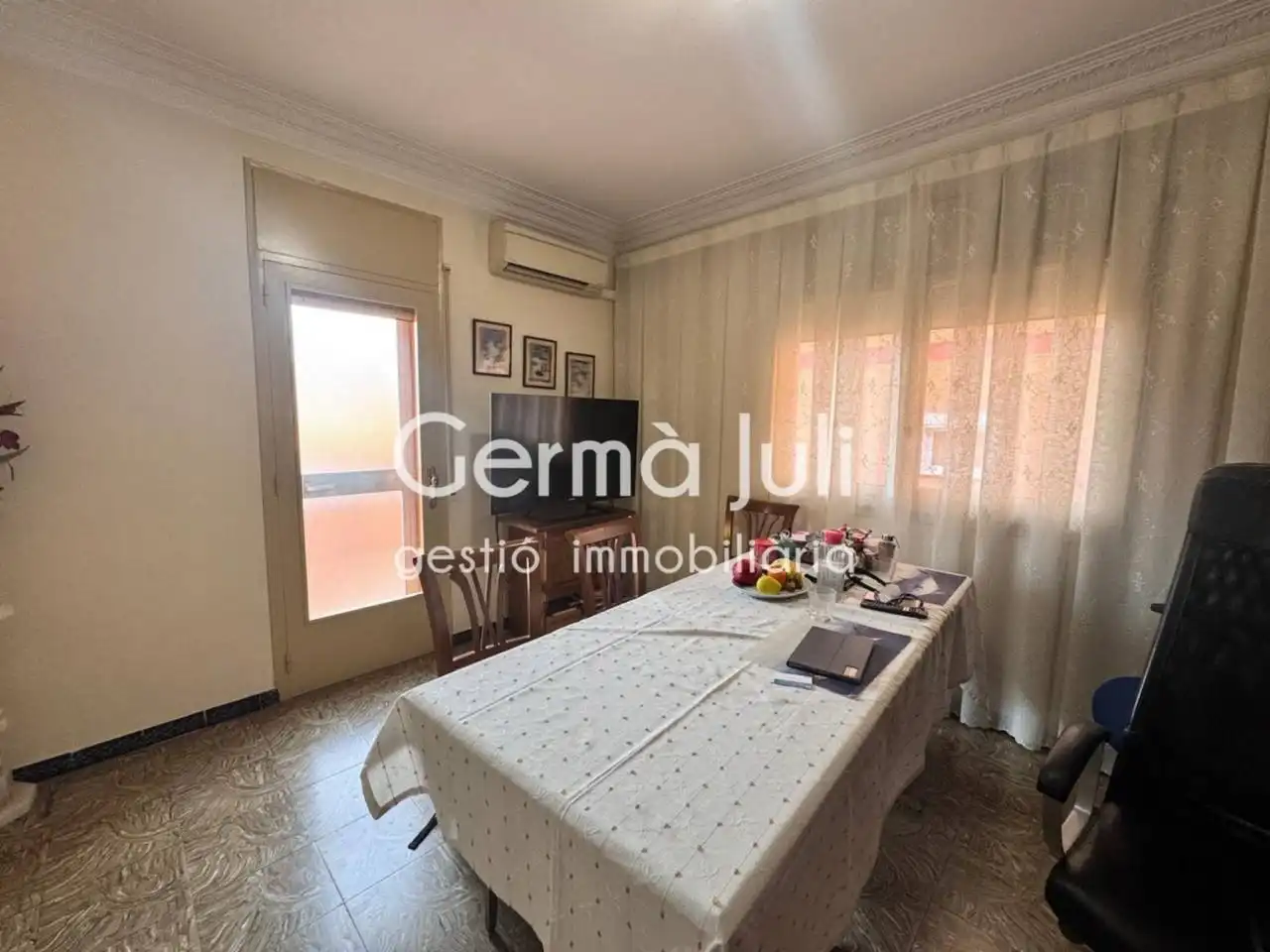 Sala de estar de Piso en venta en Badalona con Aire acondicionado, Jardín privado y Terraza