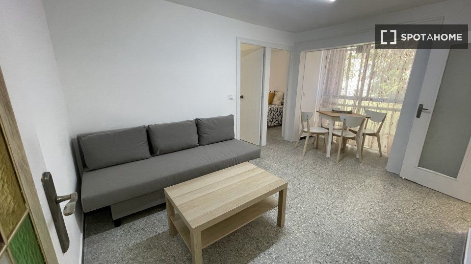 Living room of Flat to rent in  Barcelona Capital  with Air Conditioner, Heating and Furnished