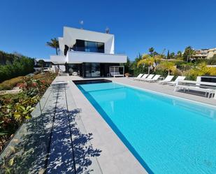 Exterior view of House or chalet for sale in Estepona  with Air Conditioner, Heating and Private garden