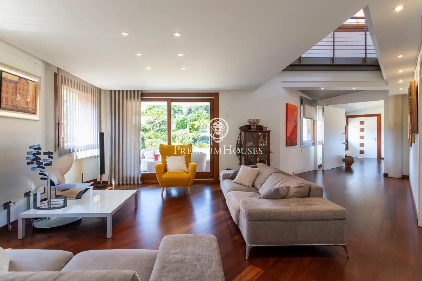 Wohnzimmer von Haus oder Chalet zum Verkauf in Cabrera de Mar mit Klimaanlage, Heizung und Privatgarten