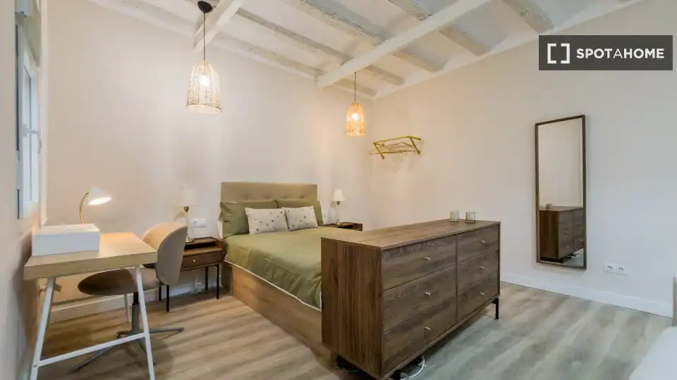Bedroom of Flat for rent in Barcelona  with Air Conditioner, Heating and Furnished