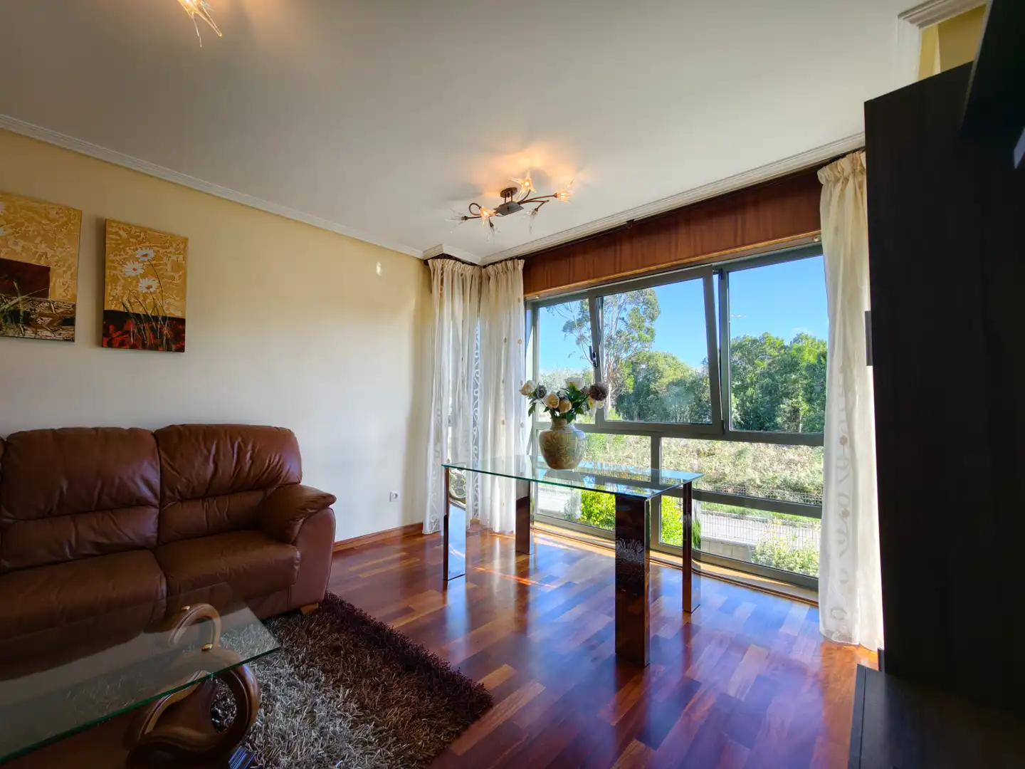 Sala de estar de Piso en venta en Rianxo, A Coruña