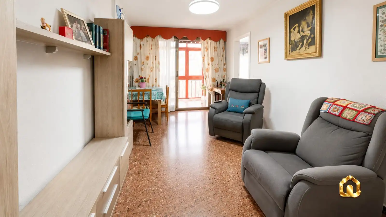 Sala de estar de Piso en venta en Mollet del Vallès con Calefacción, Horno y Balcón