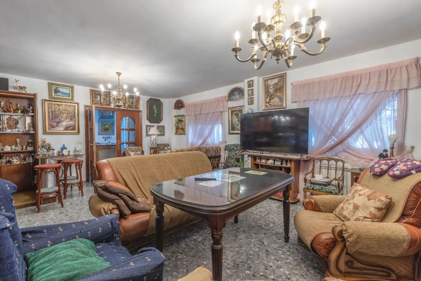 Wohnzimmer von Haus oder Chalet zum Verkauf in Víznar mit Klimaanlage, Heizung und Privatgarten