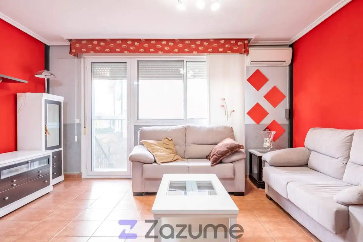Wohnzimmer von Haus oder Chalet zur Miete in Nuez de Ebro mit Klimaanlage, Terrasse und Abstellraum