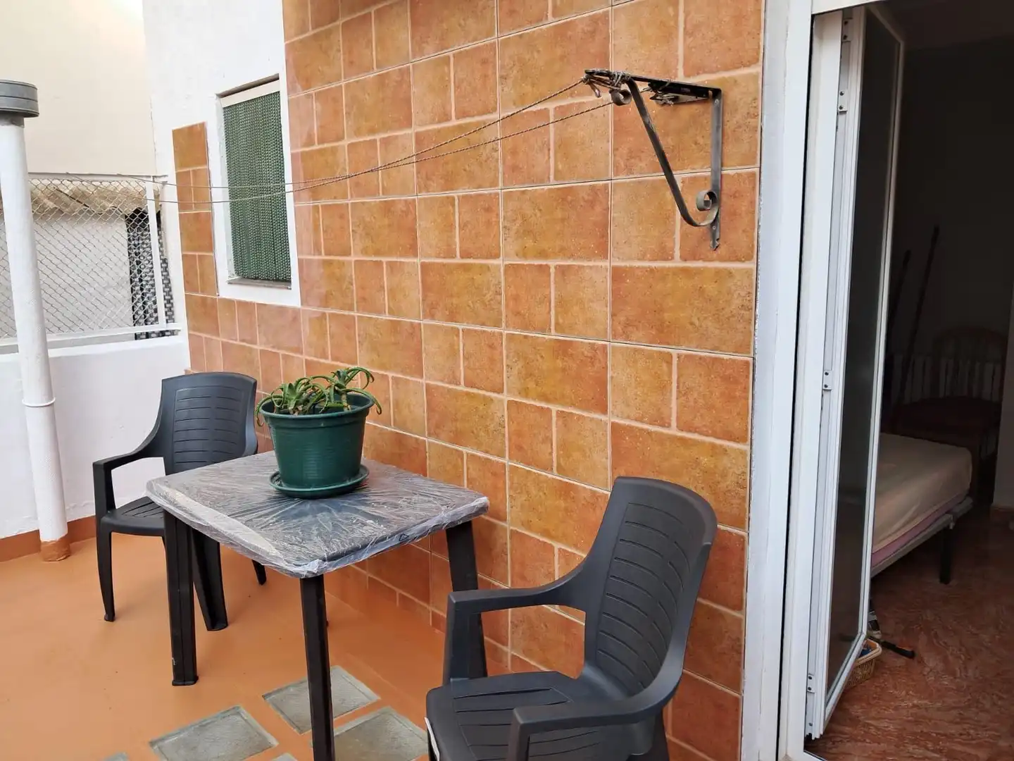 Balcony of Flat for rent in Zaragoza  with Heating, Furnished and Oven
