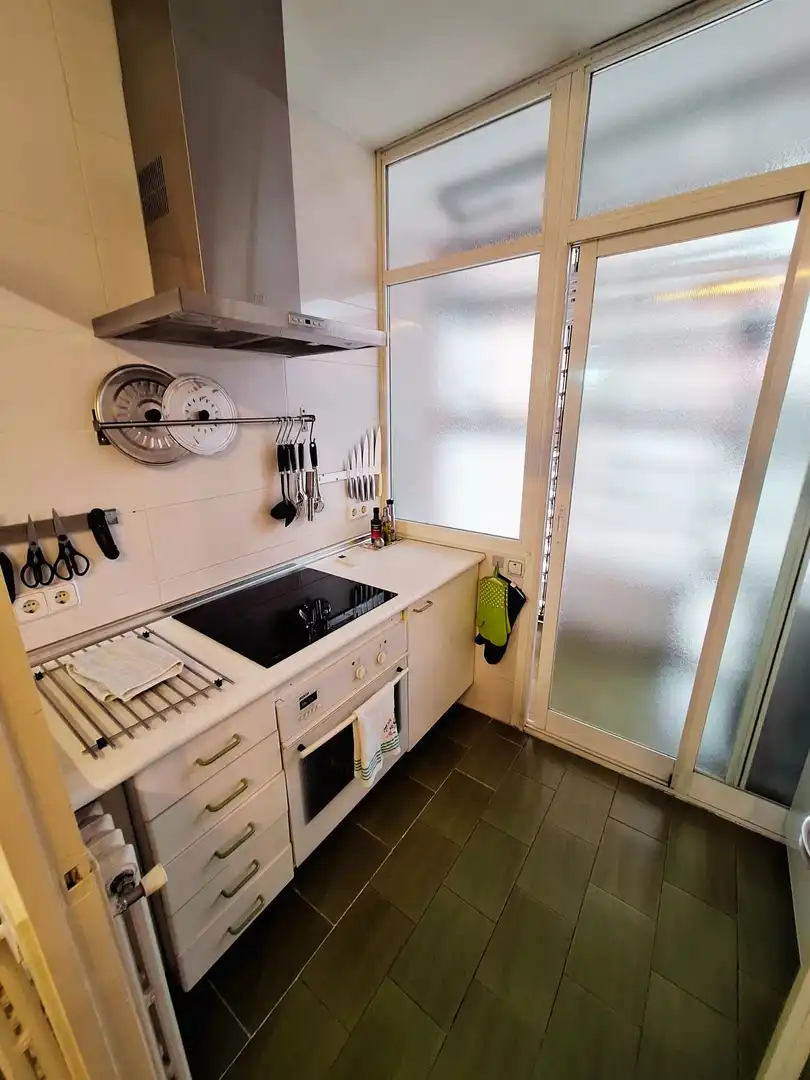 Kitchen of Flat for rent in Madrid  with Air Conditioner, Heating and Furnished