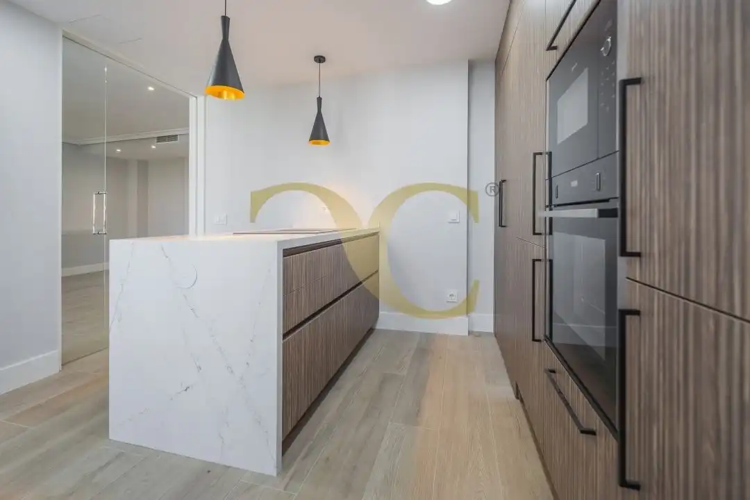 Küche von Wohnung zur Miete in Madrid mit Klimaanlage, Heizung und Privatgarten