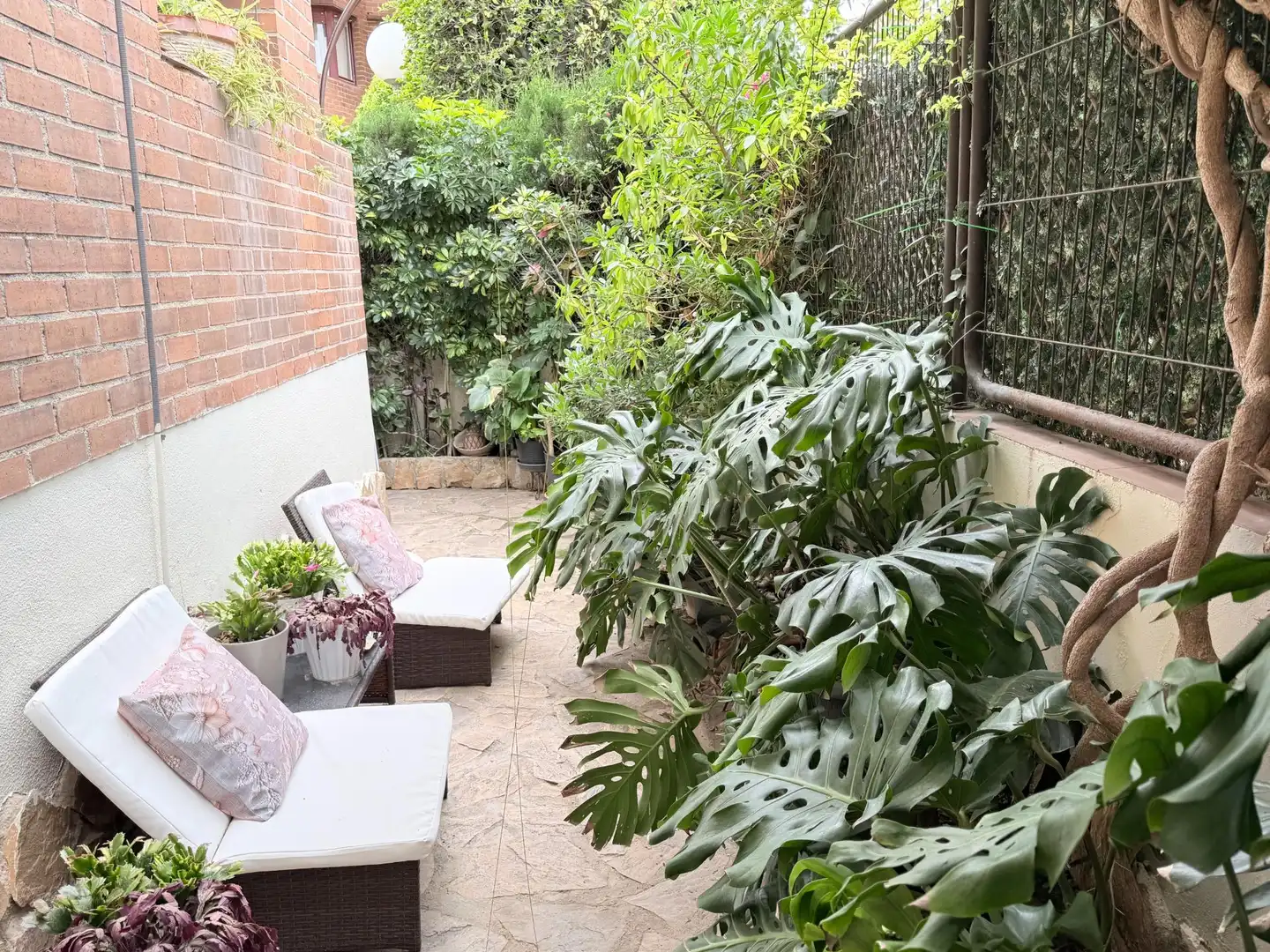 Terraza de Casa adosada en venta en Sant Joan d'Alacant con Jardín privado y Piscina comunitaria