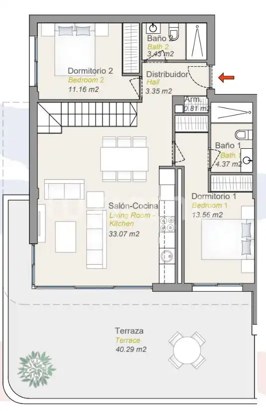 Erdgeschosswohnung mit Pool zum Verkauf in Balcón de Finestrat - Terra Marina, imagen 32
