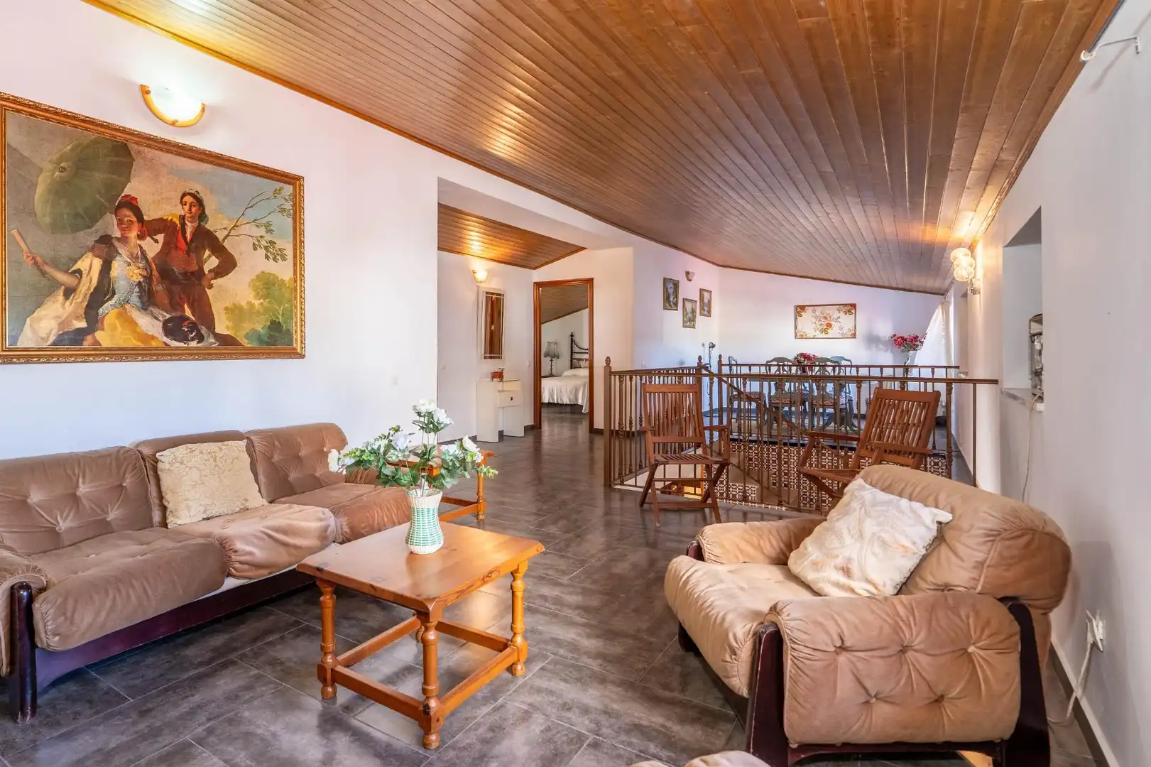Sala de estar de Casa o chalet en venta en El Garrobo con Aire acondicionado, Calefacción y Jardín privado