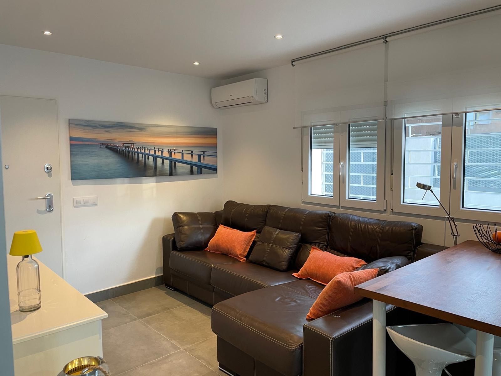 Living room of House or chalet to rent in San Javier  with Air Conditioner, Heating and Private garden