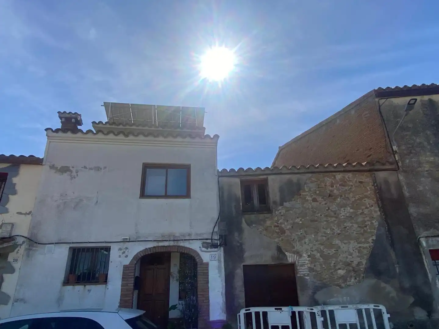 Vista exterior de Casa adosada en venta en Els Hostalets de Pierola con Calefacción y Horno