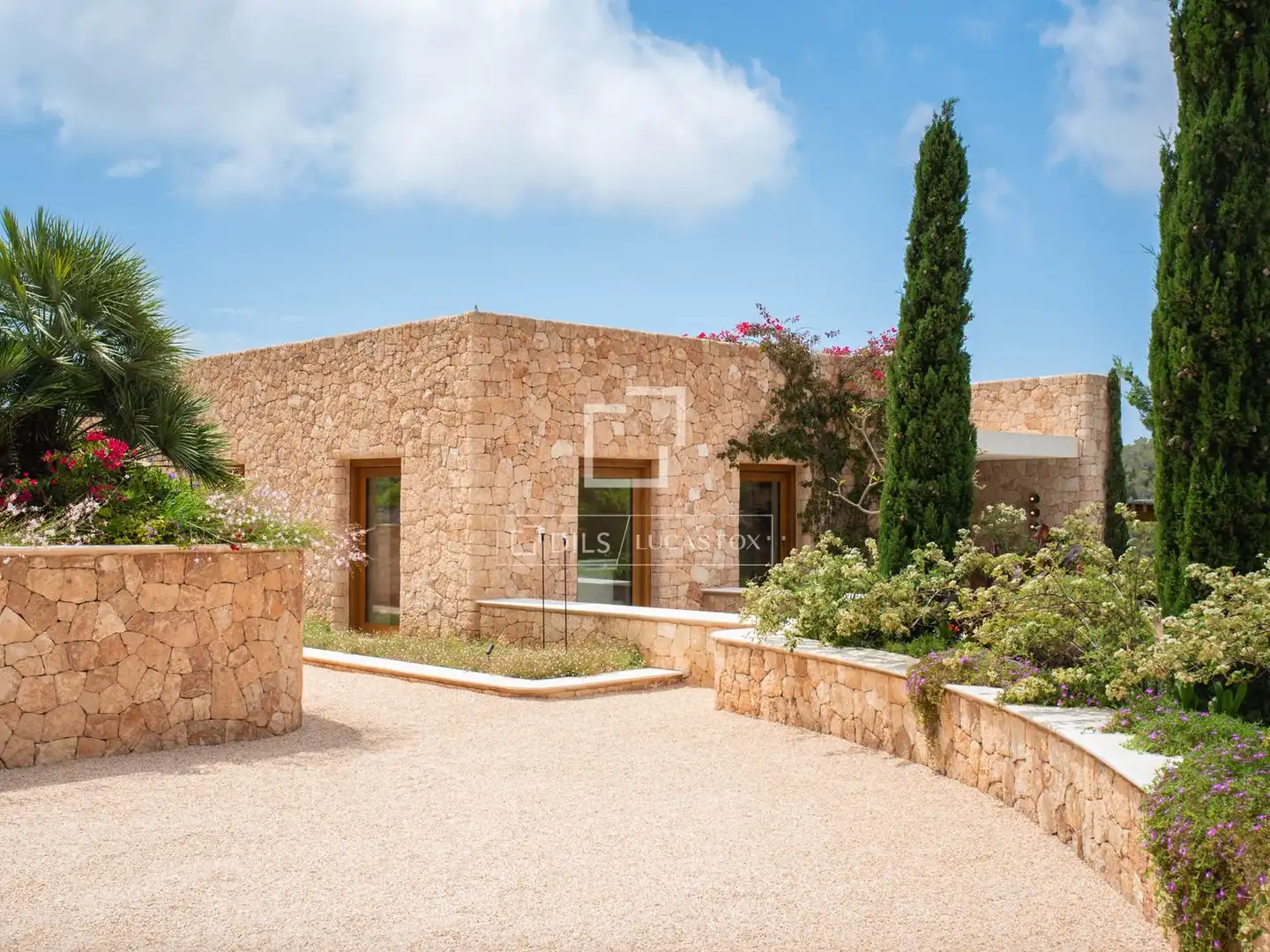 Vista exterior de Casa o chalet en venta en Santa Eulària des Riu con Aire acondicionado, Calefacción y Jardín privado