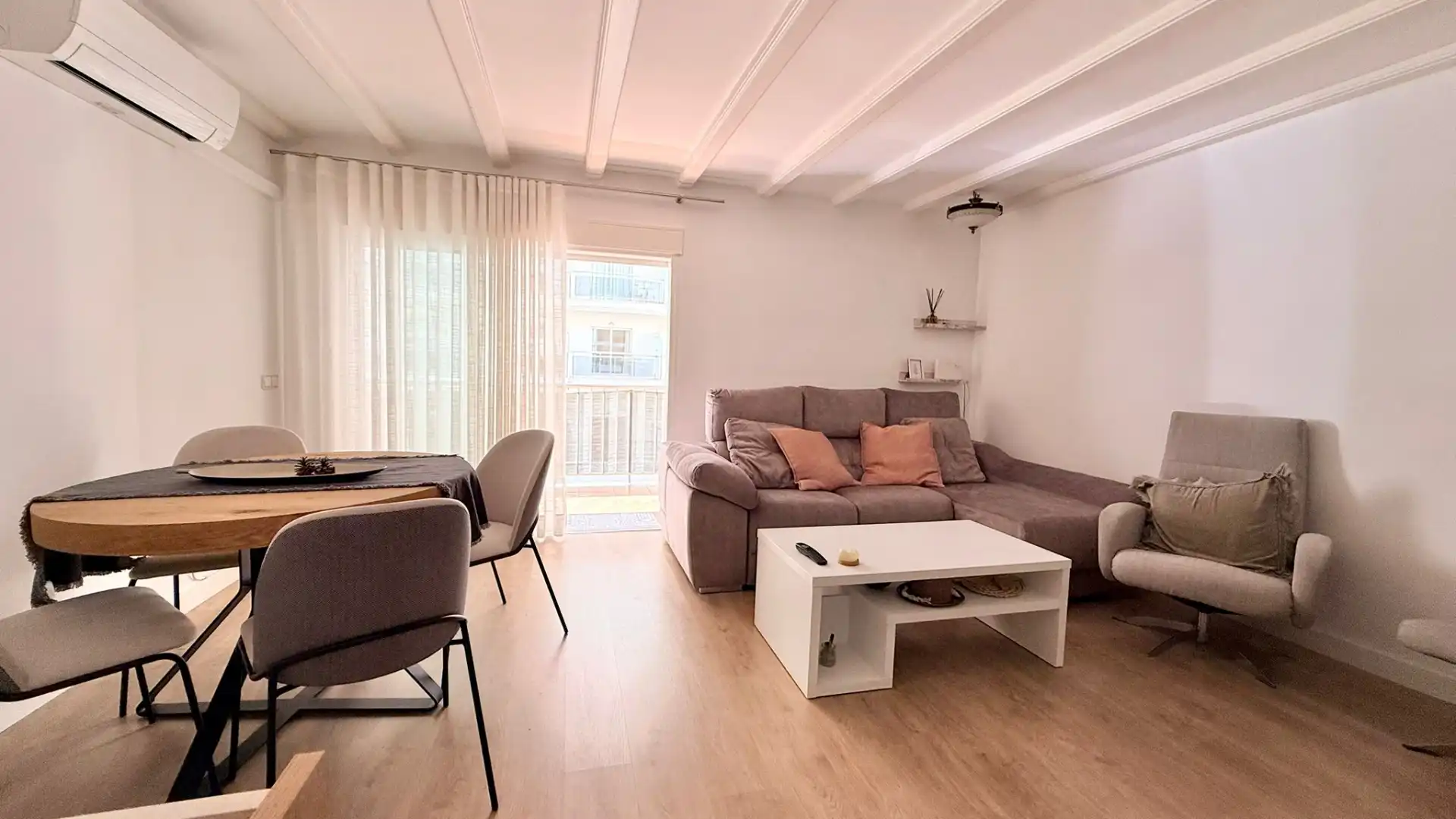 Sala de estar de Apartamento en venta en Calpe / Calp con Aire acondicionado y Amueblado