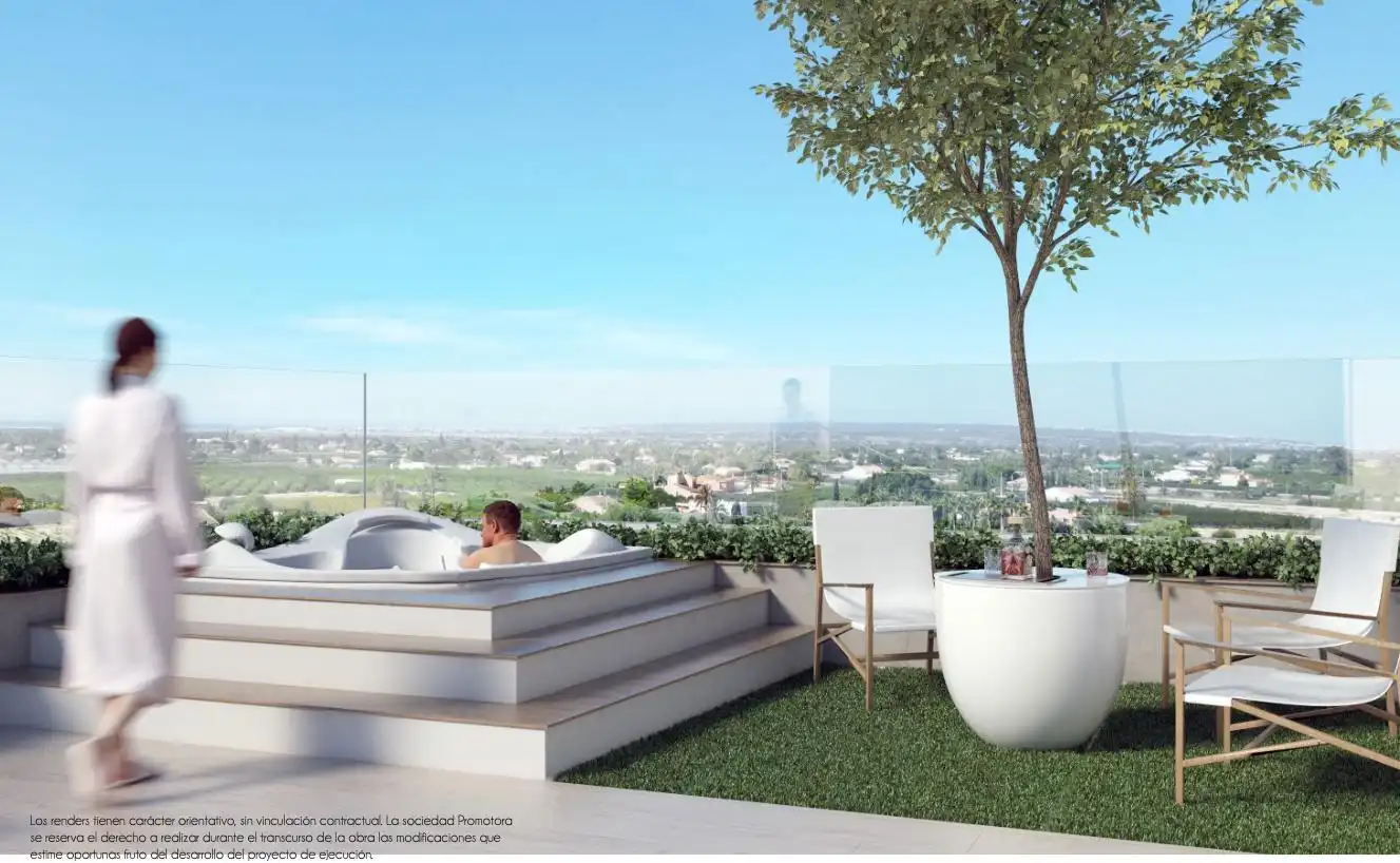 Terraza de Planta baja en venta en Elche / Elx con Parquet, Terraza y Piscina
