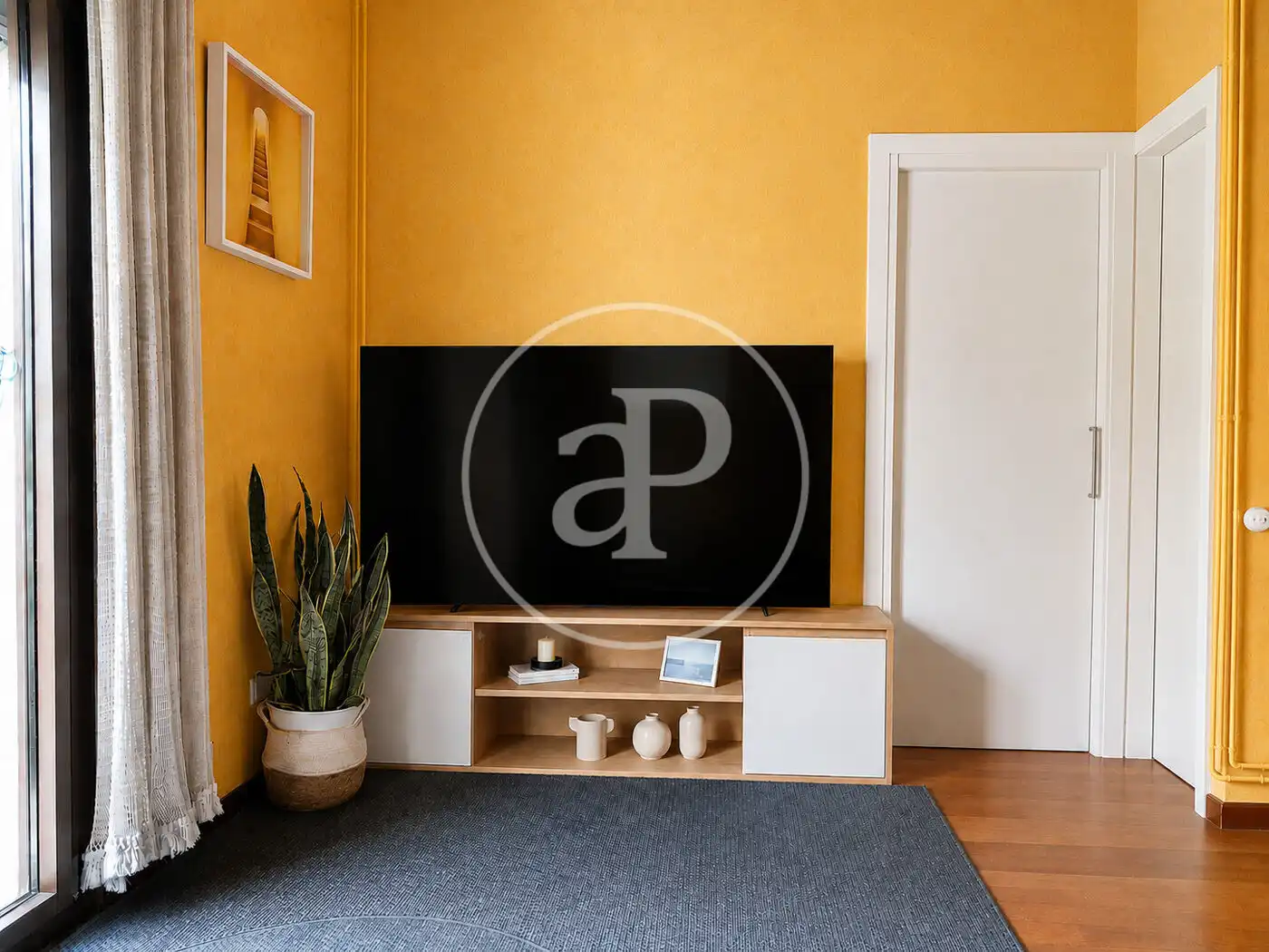 Living room of Flat for rent in Barcelona  with Air Conditioner, Heating and Furnished