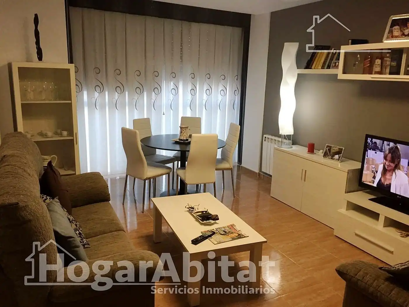Living room of Flat for sale in Villarejo de Fuentes  with Heating and Furnished