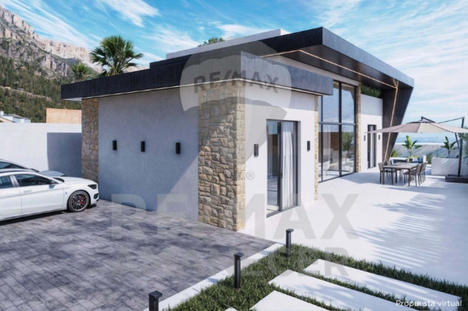 Exterior view of House or chalet for sale in Polop  with Heating, Private garden and Swimming Pool