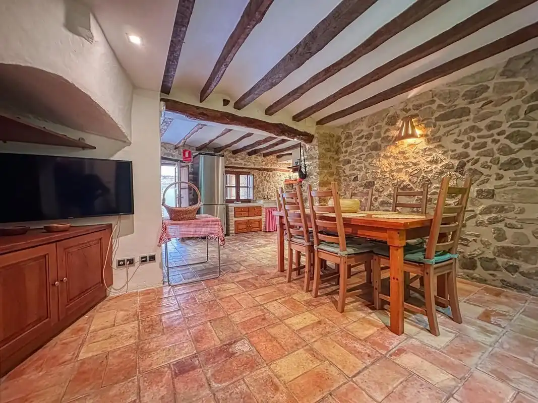Dining room of Houses for sale in La Vall de Laguar  with Air Conditioner, Heating and Terrace